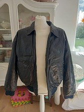 Schwarze lederjacke aviator gebraucht kaufen  Delbrück