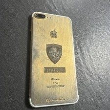 Apple iPhone 7 Plus dourado 256GB logotipo Ferrari Swarovski incrustado personalizado Reino Unido comprar usado  Enviando para Brazil