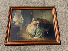 Sofá Settee antigo vitoriano senhora aula de canto bebê Grand Paino arte de parede 💗#3, usado comprar usado  Enviando para Brazil