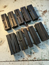 Vintage wooden letterpress for sale  LONDON