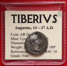 Tiberius silver denarius for sale  DORNOCH