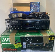 CD player de vídeo karaokê JVC XL-MV303BK 3 discos com caixa remota microfones e discos comprar usado  Enviando para Brazil