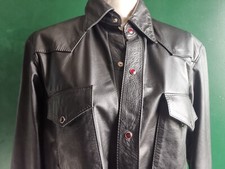 Chemise cuir noir d'occasion  Paris XX