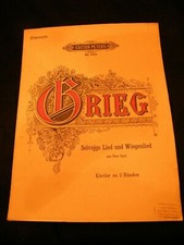 Partitura solvejgs lied usato  Spedire a Italy