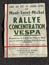 Affiche vespa 1954 d'occasion  Rennes-