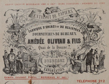 Facture bordeaux 1923 d'occasion  Nantes-