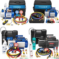 Kit de refrigeração CA A/C bomba de vácuo de ar 3.5CFM-14.4CFM HVAC comprar usado  Enviando para Brazil