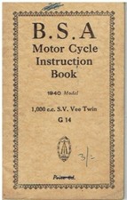 Bsa model g14 for sale  MANSFIELD