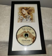 Autógrafo assinado por Taylor Swift original Fearless 2008 CD capa álbum emoldurada comprar usado  Enviando para Brazil