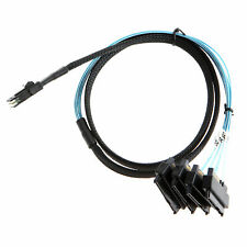 Mini SAS 36P SFF-8087 a 4 conectores SFF-8482 com cabo de alimentação SATA 3 PÉS 1M comprar usado  Enviando para Brazil