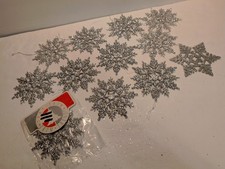 Silver snowflakes christmas for sale  Uniontown