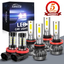 Para Nissan Titan 2017 2018 2019 LED faro alto/bajo + luz H11 antiniebla comprar usado  Enviando para Brazil