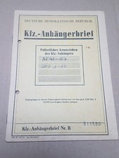 Kfz anhängerbrief fahrzeugbri gebraucht kaufen  Wernigerode