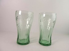 Copos ombre verde Coca-Cola 6" de altura conjunto de 2 comprar usado  Enviando para Brazil