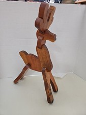Vintage wooden reindeer for sale  South Lyon