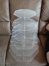 Tier hexagonal clear for sale  KNUTSFORD