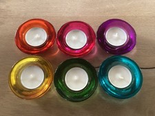 Teelichthalter glas regenbogen gebraucht kaufen  Weilerbach