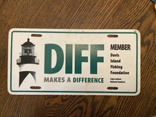 License plate lighthouse for sale  Sunset