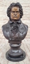 Escultura composta assinada feita à mão de bronze busto de Beethoven edição limitada comprar usado  Enviando para Brazil