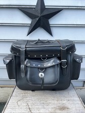 Black leather motorcycle for sale  York