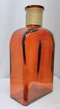 Garrafa de vidro arte vintage laranja 15" de altura 7,5" de comprimento 4" de largura feita à mão na Espanha comprar usado Garrafa de vidro arte vintage laranja 15" de altura 7,5" de comprimento 4" de largura feita à mão na Espanha comprar usado  Enviando para Brazil