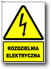 ZEO/A-10 znak elektryczny ROZDZIELNIA ELEKTRYCZNA LIBRES POLSKA SP , używany na sprzedaż  PL