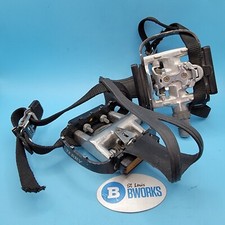 Terry Dual Side Clipless / Conjunto de Pedal de Plataforma Toe Clip SPD MUITO BOM ESTADO!   c17, usado comprar usado  Enviando para Brazil