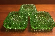 3 FENTON HOBNAIL Adega de Sal Verde/Decoração/Conjunto de Castiçais Vintage comprar usado  Enviando para Brazil