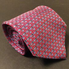 Gravata Brooks Brothers 2020 padrão geométrico vermelho gravata masculina de seda 57x3,75" comprar usado  Enviando para Brazil