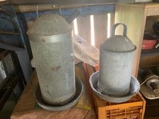 Galvanised chicken drinker for sale  BECCLES