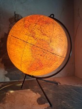 Mappemonde vintage planisphèr d'occasion  Saint-Amand-les-Eaux