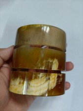 Brazalete Brazalete Cuerno de Búfalo Natural Tallado a Mano Diseñador Joyería Multi segunda mano  Embacar hacia Mexico