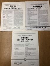 Philips service information for sale  SOUTHAMPTON