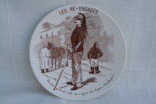 Assiette sarreguemines humoris d'occasion  Volvic