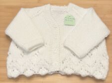 Hand knitted white for sale  ROTHERHAM