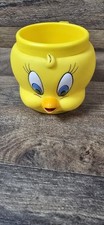 Caneca vintage Applause Tweety Bird Warner Bros Looney Tunes plástico 3D usada comprar usado  Enviando para Brazil