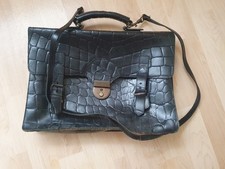 Krokodilleder schwarz vintage gebraucht kaufen  Würzburg