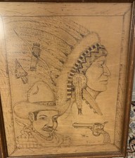 Framed indian chief for sale  Fairborn