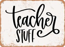 Metal sign teacher for sale  USA