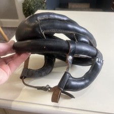 Capacete de ciclismo vintage de couro preto Kucharik  comprar usado  Enviando para Brazil