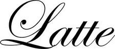 Latte vinyl decal for sale  Baldwinsville