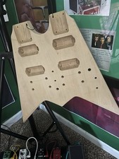 Corpo de guitarra elétrica Flying V pescoço duplo para 12 e 6 cordas comprar usado  Enviando para Brazil