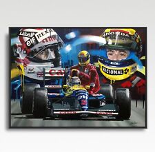 Senna mansell print for sale  GILLINGHAM