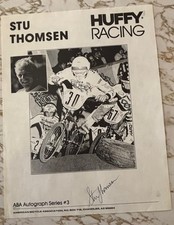 Stompin’ Stu Thomsen Huffy Racing BMX foto autografada old school ABA Natl anos 80 comprar usado  Enviando para Brazil