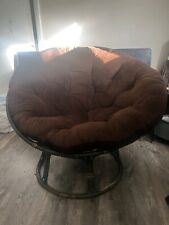 Brown suede papasan for sale  Bloomington