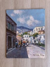 Quadro paesaggio con usato  Calvizzano