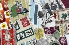 Vintage botanical fabric for sale  HERNE BAY