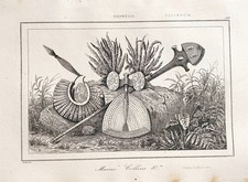 Gravure polynesie massue d'occasion  Descartes