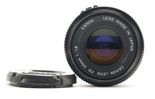 Usado, Lente Canon MF FD 50mm 1:1.8 para câmera FD Mount A-1 AE-1 35mm com tampas testadas. comprar usado  Enviando para Brazil