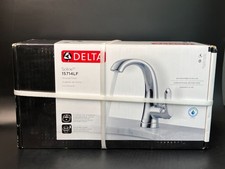 Usado, Torneira de banheiro Delta 15714LF alça única acabamento cromado pia de 1 ou 3 furos comprar usado  Enviando para Brazil
